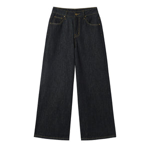 Retro Asymmetric Denim Pants