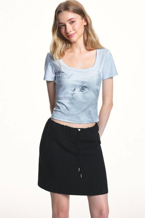 Retro Cat Lyocell Top