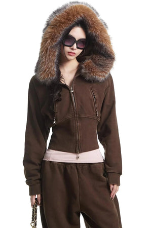 Retro Coffee Hooded Top Set-Up