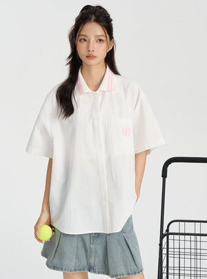 Retro College Striped Shirt