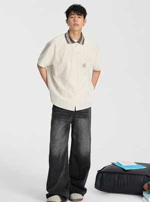 Retro College Striped Shirt