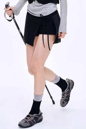 Retro Color-Blocked Stripe Socks