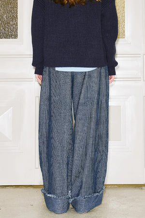 Retro Corduroy Straight-Leg Loose Fit Pants
