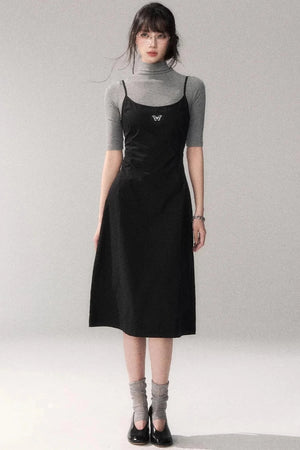 Retro Cotton A-Line Dress