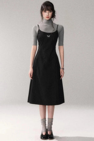 Retro Cotton A-Line Dress