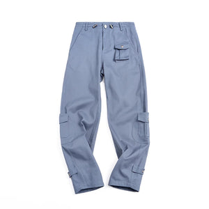 Retro Cotton Wide-Leg Pants