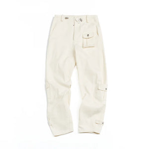 Retro Cotton Wide-Leg Pants