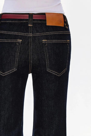 Retro Cow Slim Flare Jeans