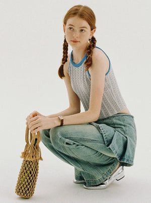 Retro Cut-Out Suspender Top