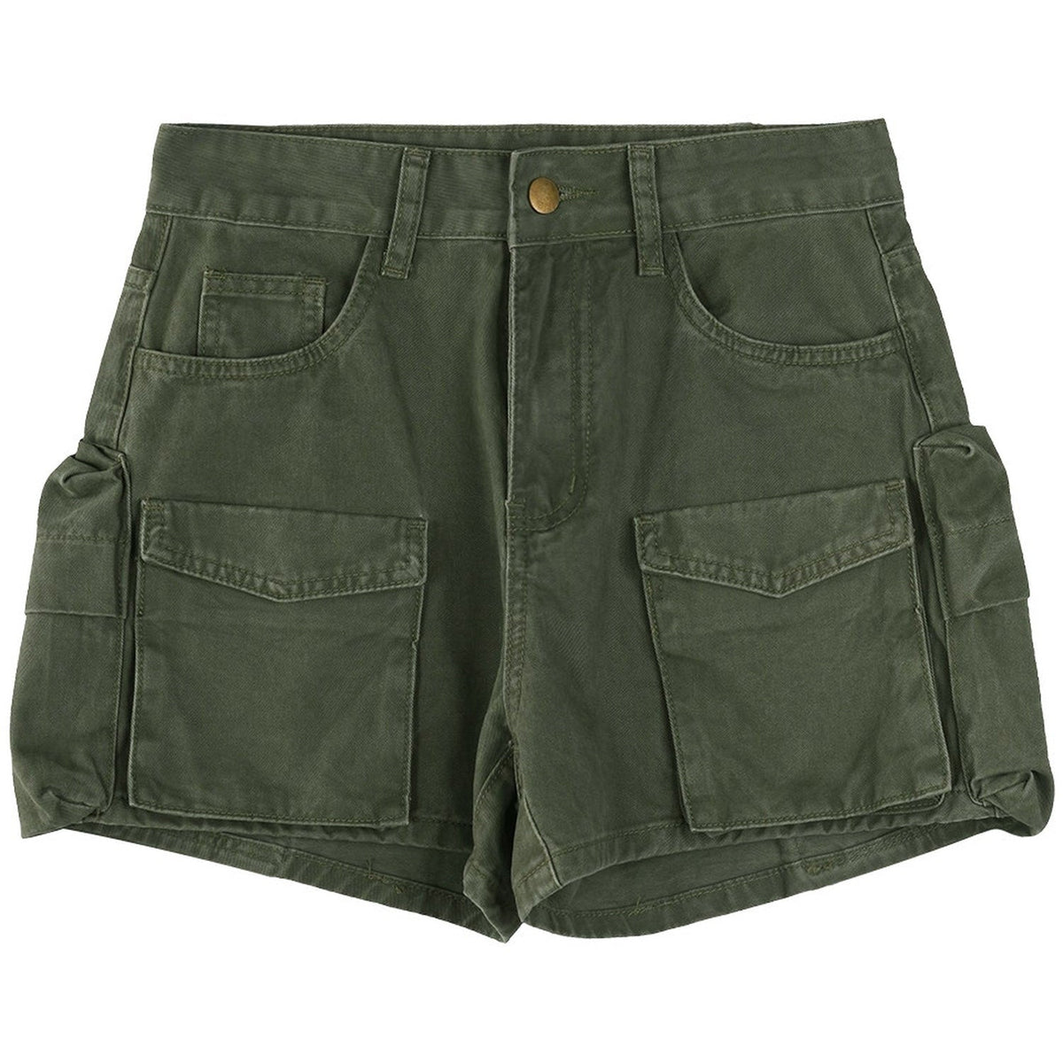 Retro Denim Workwear Shorts