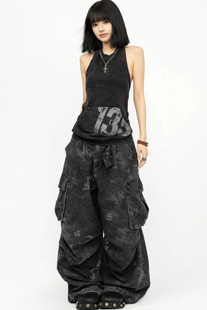 Retro Digital Print Vest