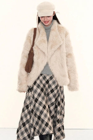 Retro Eco-Friendly Fur Coat