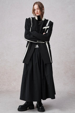 Retro Elegant H Line Blazer Jacket
