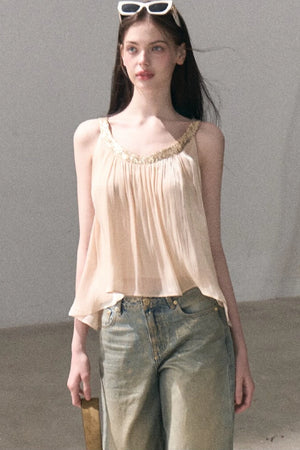 Retro Gradient Cotton Jeans