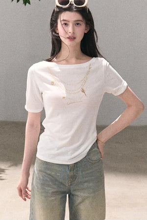 Retro Gradient Cotton Jeans