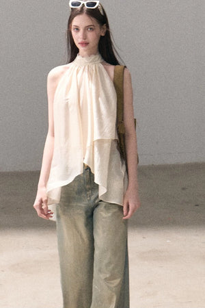 Retro Gradient Cotton Jeans