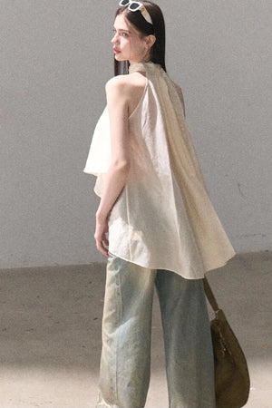 Retro Gradient Cotton Jeans
