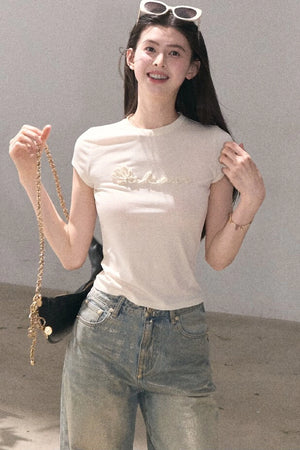 Retro Gradient Cotton Jeans