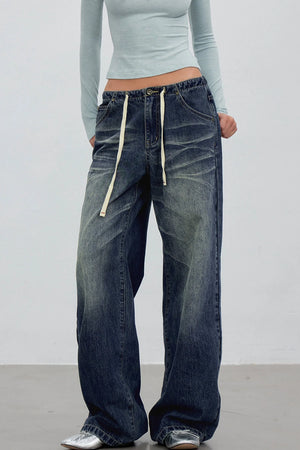 Retro Gradient Denim Pants