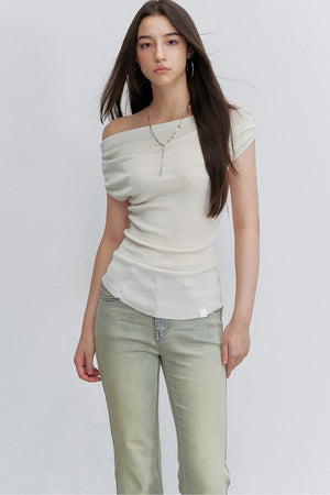 Retro Gradient Flared Denim Pants