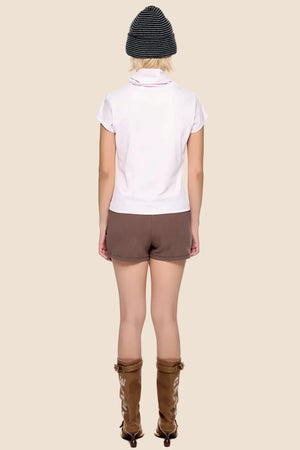 Retro High-Neck Summer Top