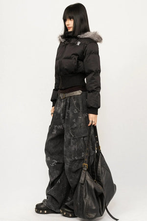 Retro Hooded Fur Collar Jacket