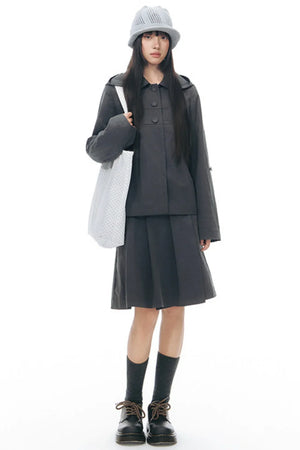Retro Hooded Windbreaker Jacket