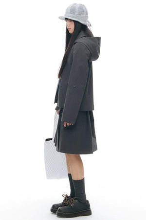 Retro Hooded Windbreaker Jacket