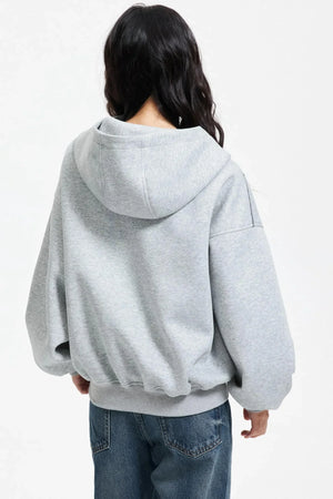 Retro Hooded Zip-Up Jacket