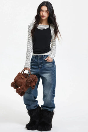 Retro Japanese Denim Pants