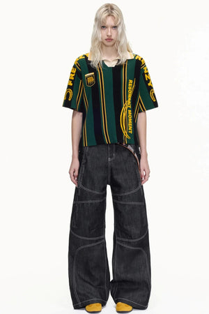 Retro Knitted Polo Top