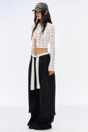 Retro Loose Low-Rise Cargo Pants