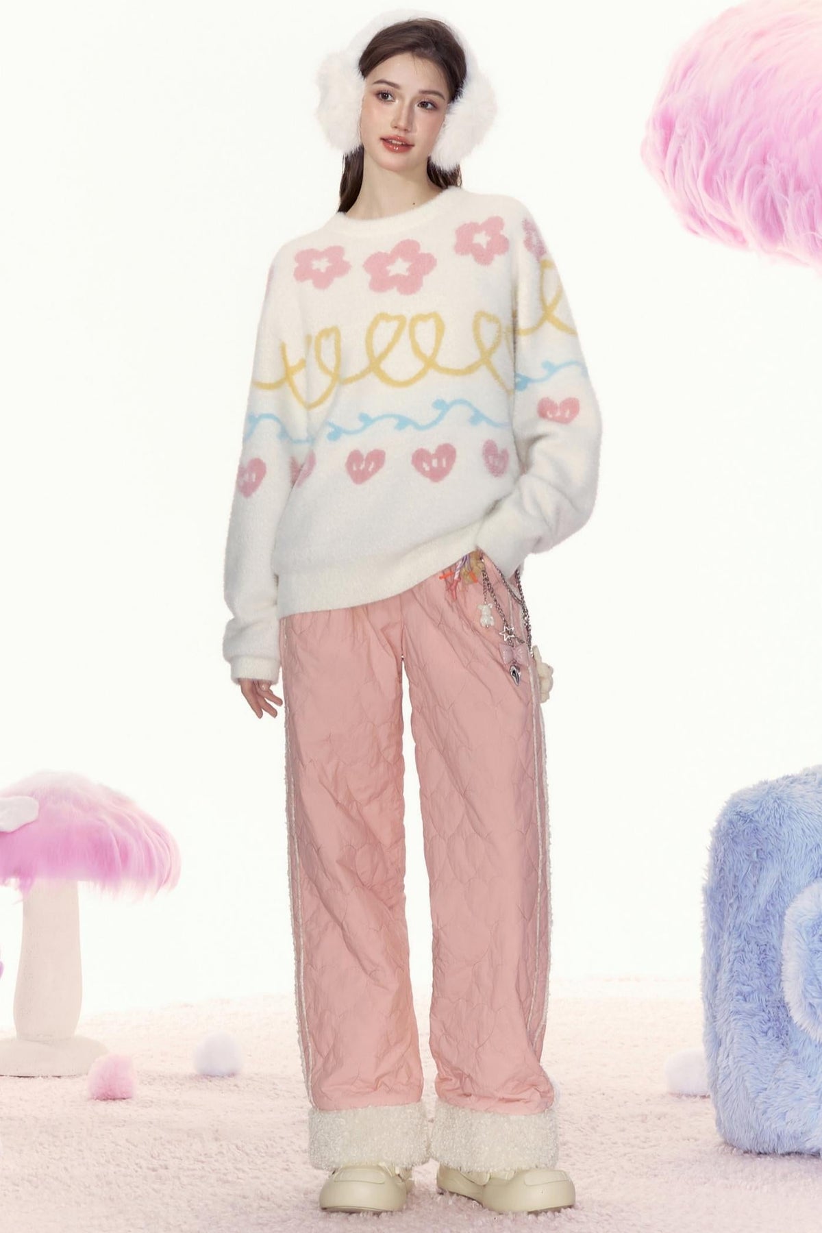 Retro Loose Warm Pants