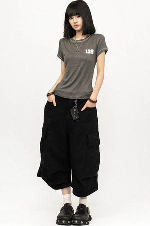 Retro Lyocell Black Top