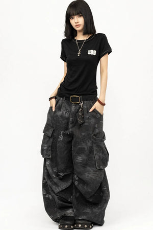 Retro Lyocell Black Top