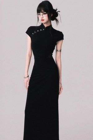 Retro Mermaid Lace Cheongsam Dress