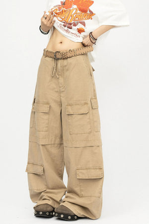 Retro Multi-Pocket Work Pants