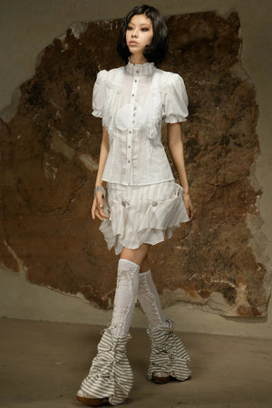 Retro Palace Puff Sleeve Blouse