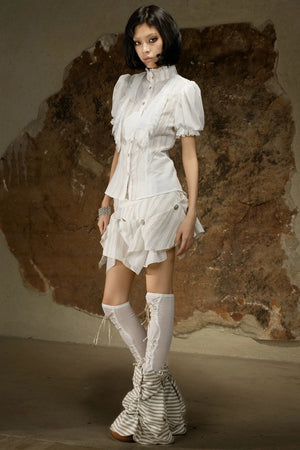 Retro Palace Puff Sleeve Blouse