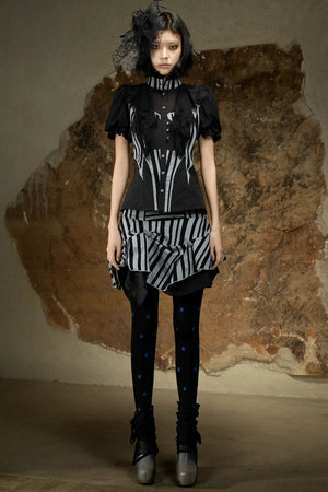 Retro Palace Puff Sleeve Blouse