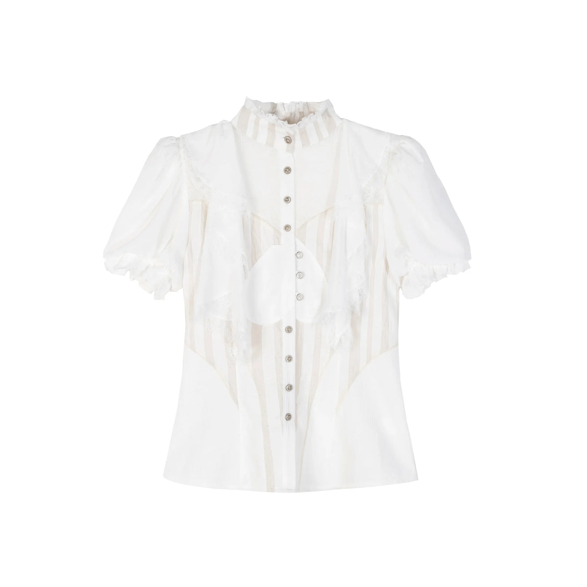 Retro Palace Puff Sleeve Blouse