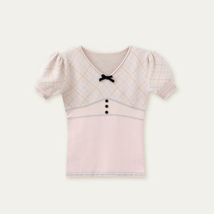 Retro Patterned Knitted Top
