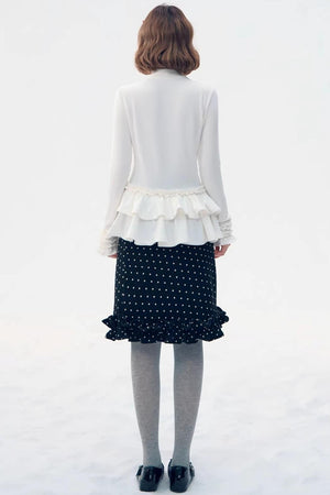 Retro Plaid Lace Skirt