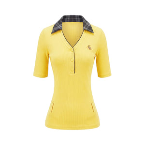 Retro Plaid Polo Skirt Set-Up