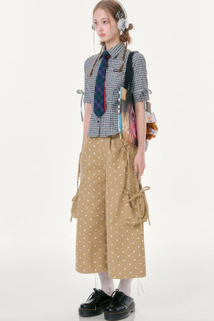 Retro Plaid Summer Blouse