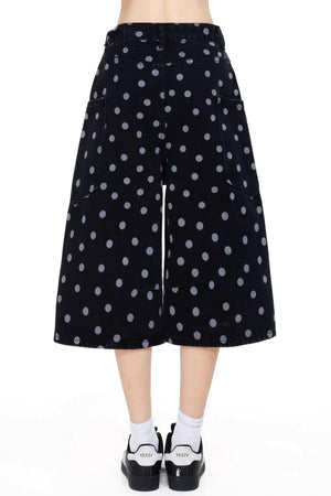Retro Polka Dot Cropped Pants