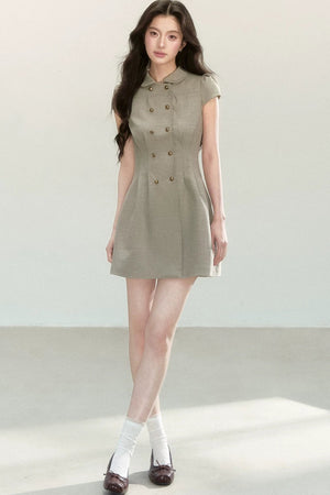 Retro Preppy Doll Collar Dress