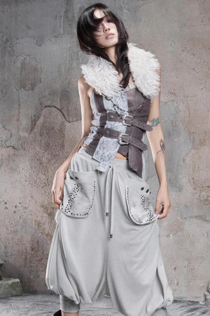 Retro Punk Fur Collar Scarf