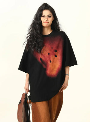Retro Pyrotechnic Print T-Shirt