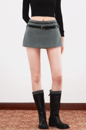 Retro Rabbit Tweed Skirt
